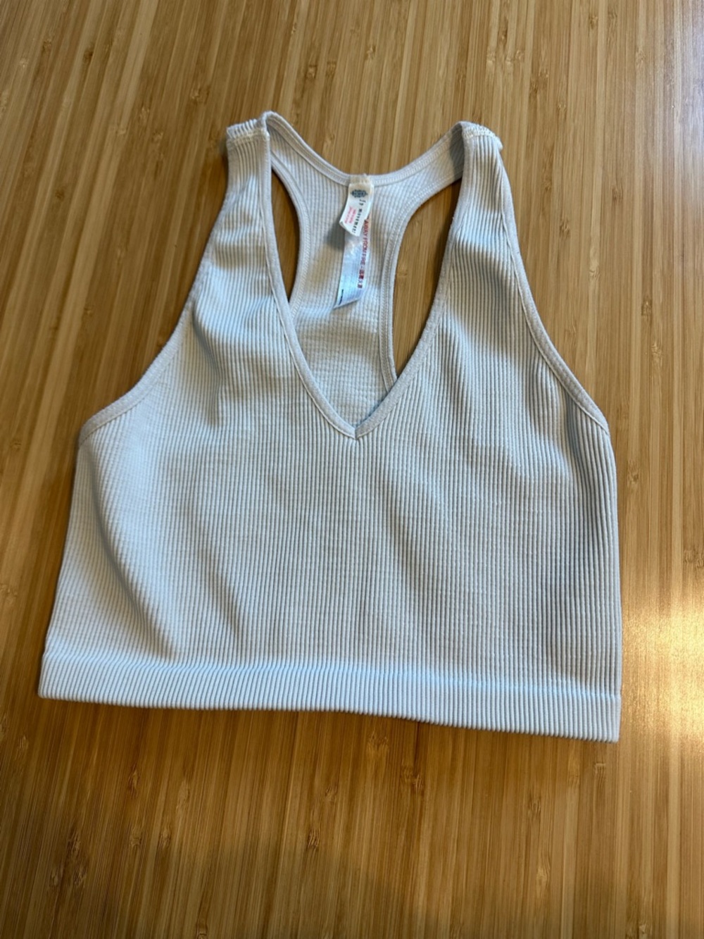Free People Movement Cropped Free Throw Ribbed Tank - Size Medium